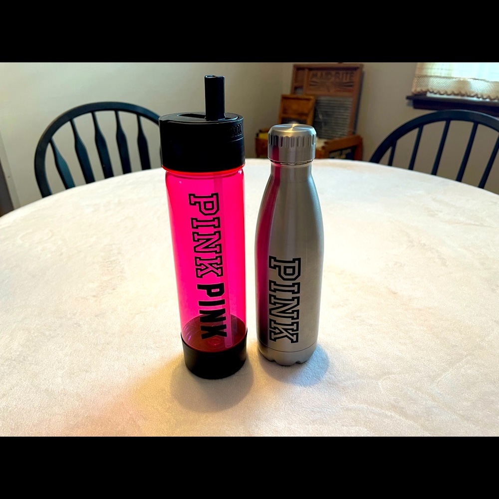 Lot of 2 Victoria Secret PINK water bottles